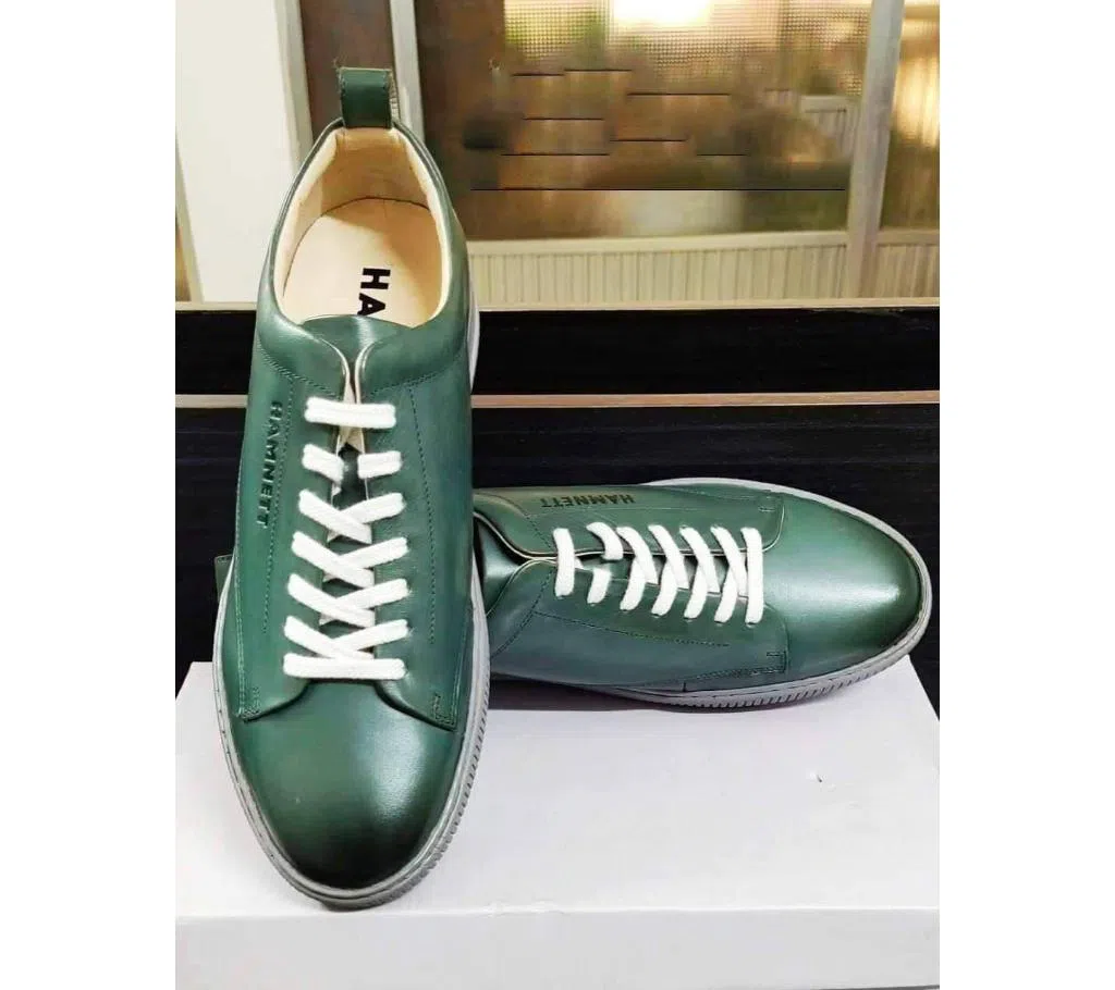 Leather Convers for men -Green 