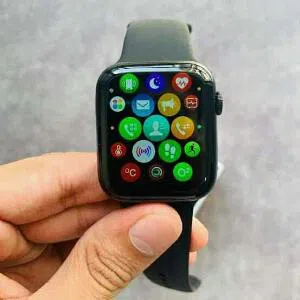 W26 plus Smartwatch Waterproof Side Button working Call SMS Fitness Tracker,, black