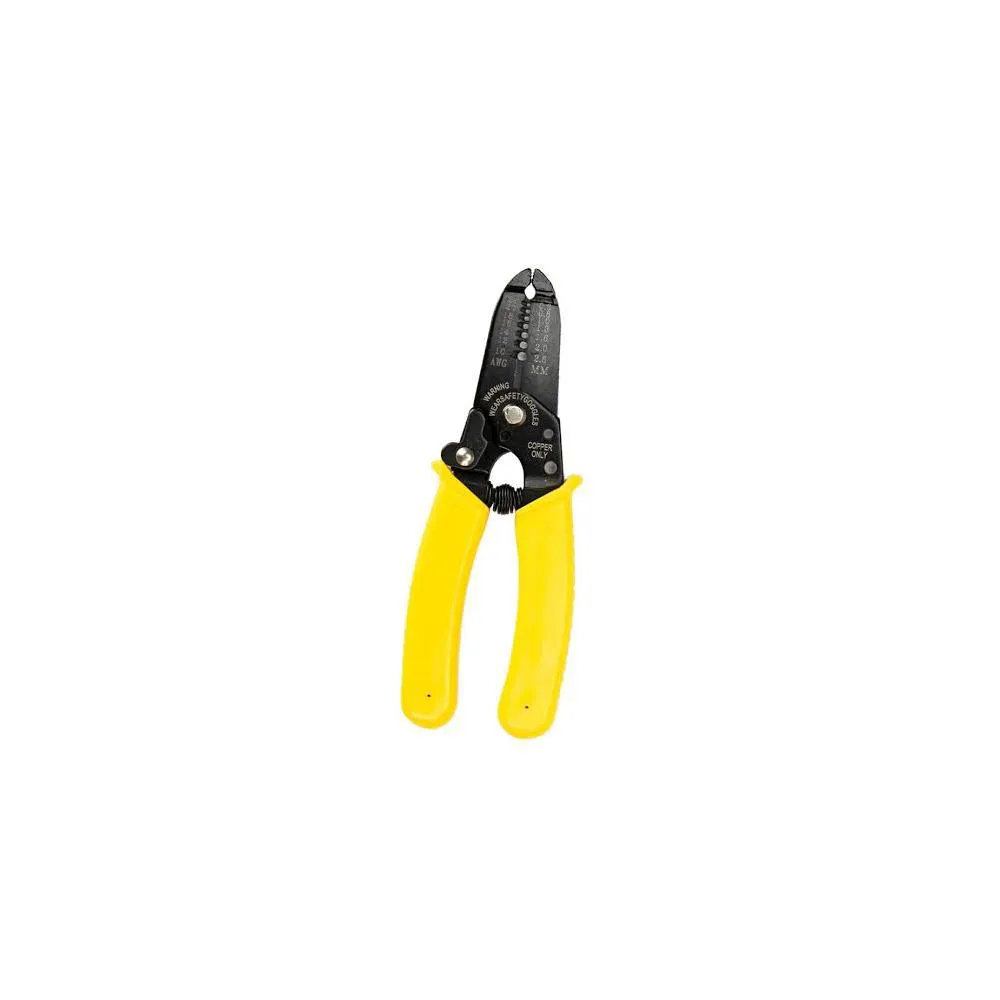 Yellow Black Plastic Handle Wire Stripper Cutter Crimper (null) Yellow Black Plastic Handle Wire Stripper Cutter Crimper(null)