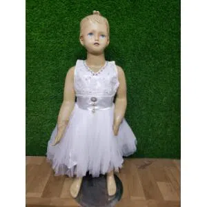 Baby Party Frock White