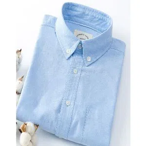 Full Sleeve Cotton Formal Shirt For Men-sky blue 