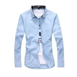 Full Sleeve Shirt For Men-sky blue 