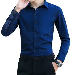 Full Sleeve Shirt For Men-Blue 