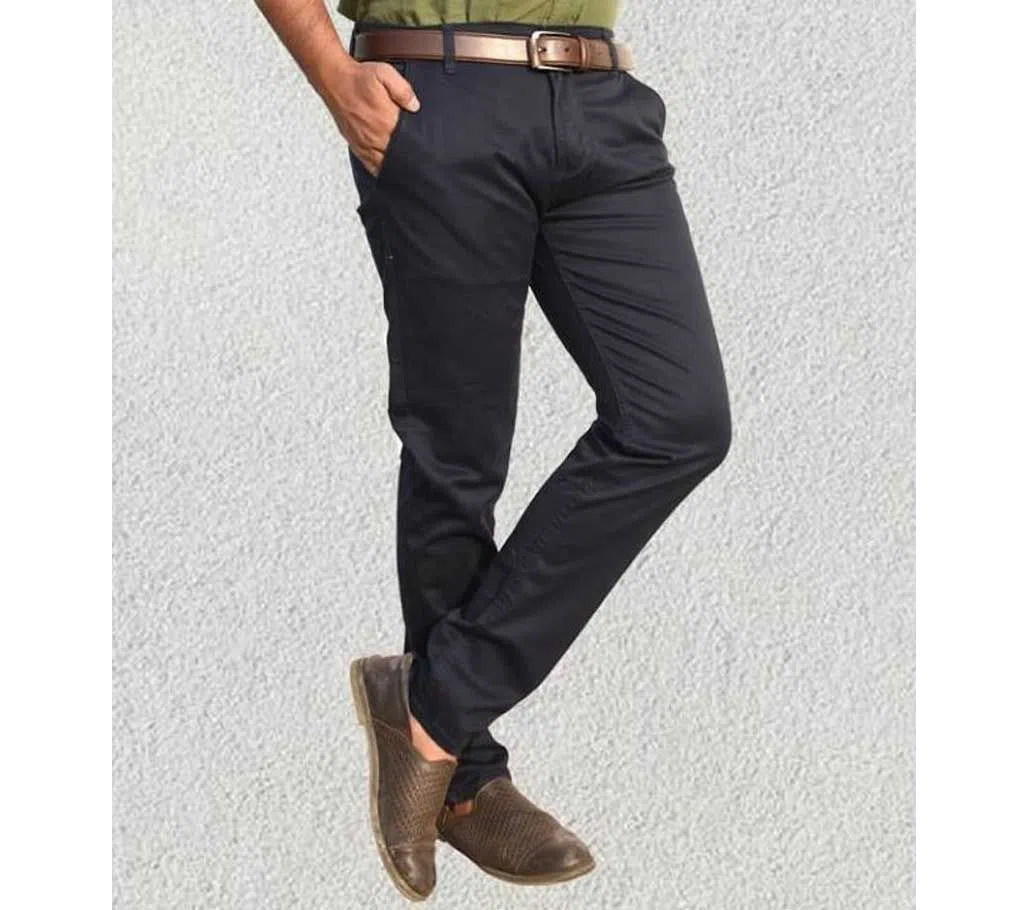 Gabardine pants for men - Black 