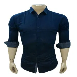 New fashion Long sleeve shirt for man Navy Blue