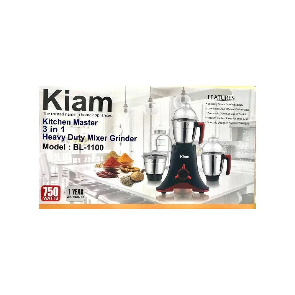 Kiam Kitchen Master Mixer and Grinder BL-1100