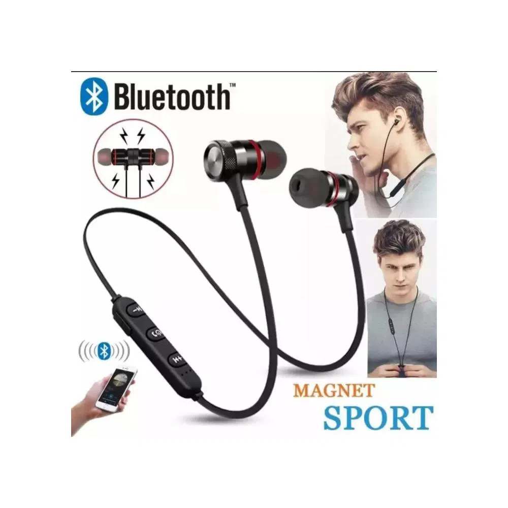 Wireless sports Bluetooth Magnet Ear phone headset with mic