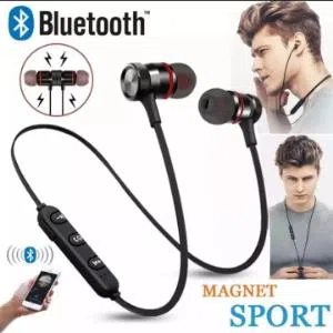 Wireless sports Bluetooth Magnet Ear phone headset with mic
