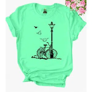 Half Sleeve T-Shirt For Girls - Cycle 