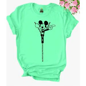 Half Sleeve T-Shirt For Girls -  Mickey Mouse