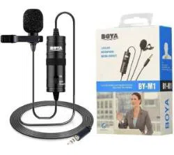 Boya By-M1 Original Mircrophone For record Video, Audio And Youtube. You Can Connect It In Your Mobile Phone Dslr Camera And Other Record Device