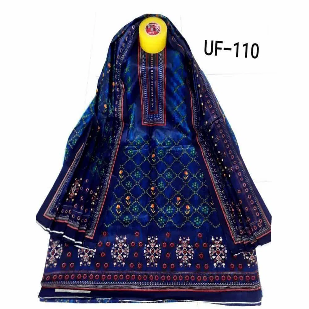 Unstitched Soft Cotton Salwar kameez For Women - Multicolor 