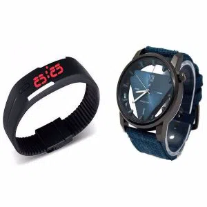 FASTRACK   ()+ LED wrist watch combo offer 