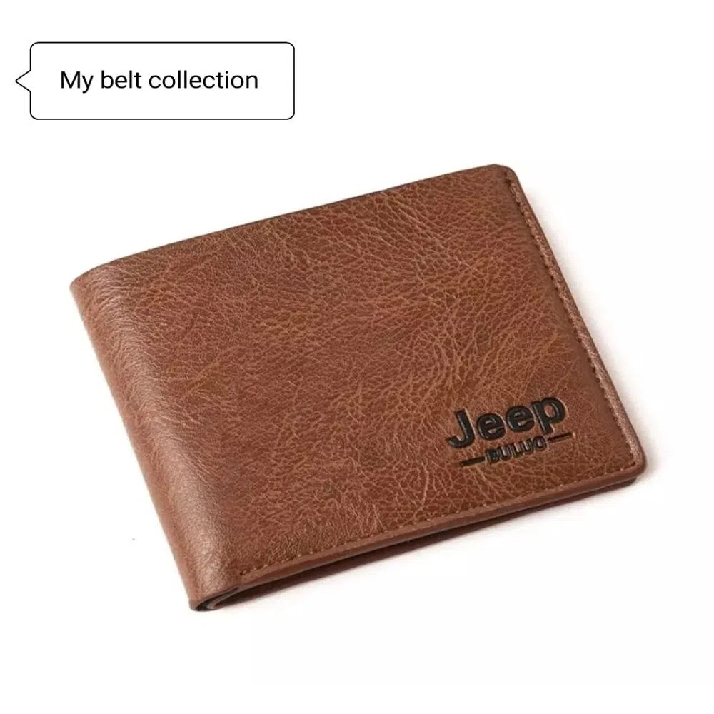 Jeep Brown Artificial Leather Wallet for Men   