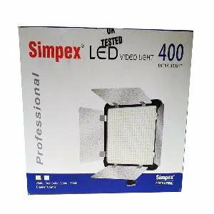 Simpex 400 LED Professional Video light with (Battery and Charger)