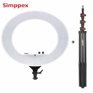 Simpex Ring LED 18 Inches Dual Colour Professional LED Ring Light with Carry Bag and Light Stand