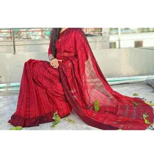 Jhoom Half Silk Cotton Saree For Women 
