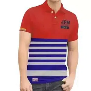 JPN Short Sleeve Cotton Polo T Shirt