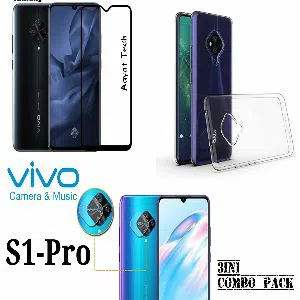 3in1 Combo Pack For iPhone 11 Pro (High Quality Screen Protector, Camera Lens Protector, Soft Clear Back Cover)