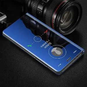 Clear View Mirror Leather Flip Cover for Xiaomi A2 Lite/6 Pro
