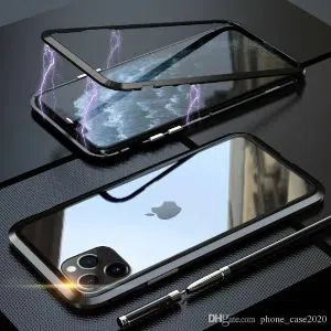Apple iPhone 11 pro max - Premium Quality Magnetic Gorilla 360 Degree Metal Case Black