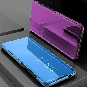 iPhone 11 Pro (5. 8" inch) Clear View Mirror Leather Flip Cover