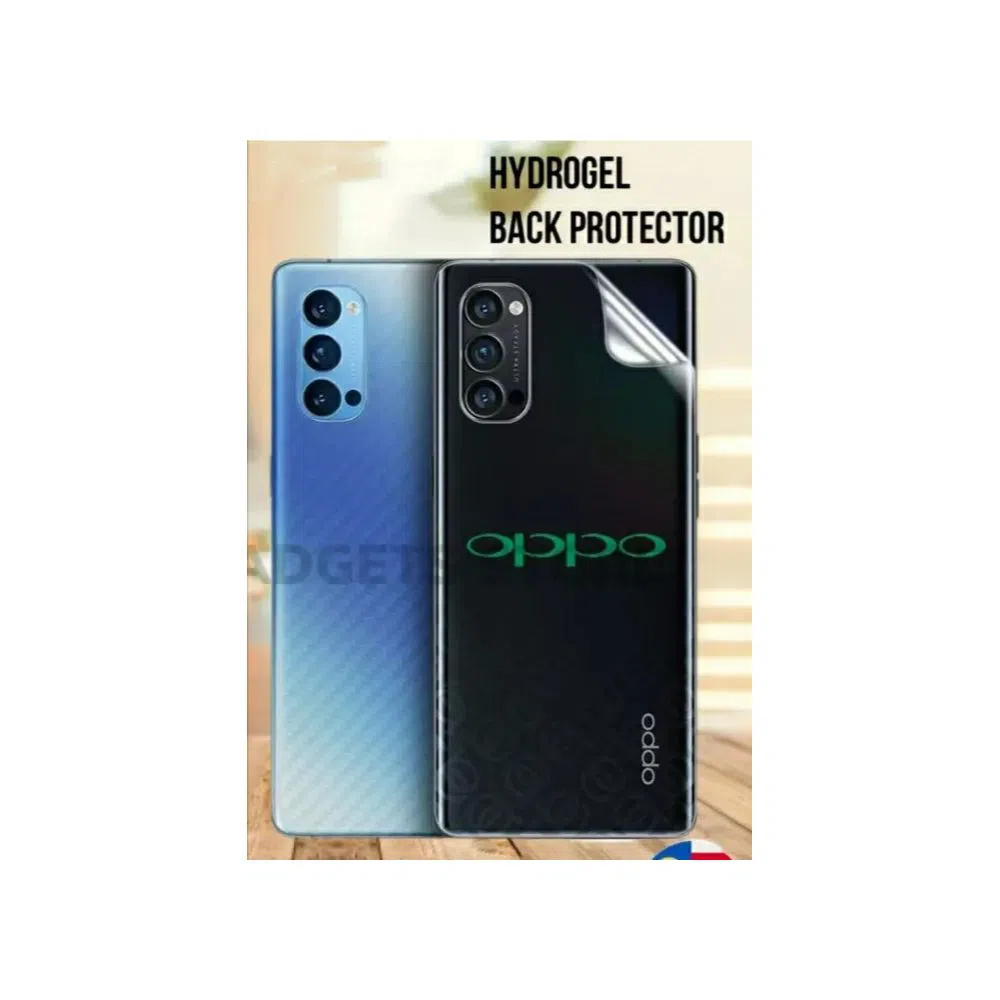 OPPO Reno 4_ Back Clear Jelly Protector Back Film Protection Hydrogel Film-Transparent