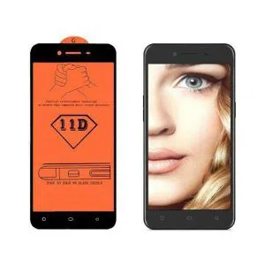 5D Full Tempered Glass for Oppo A37 - Black and Transparent