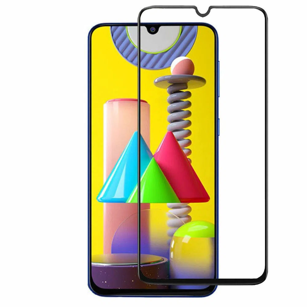 Samsung Galaxy M21 - Samsung Galaxy M31 - Full Cover 6D Glass HD Clear Scratchproof Tempered Glass Screen Protector
