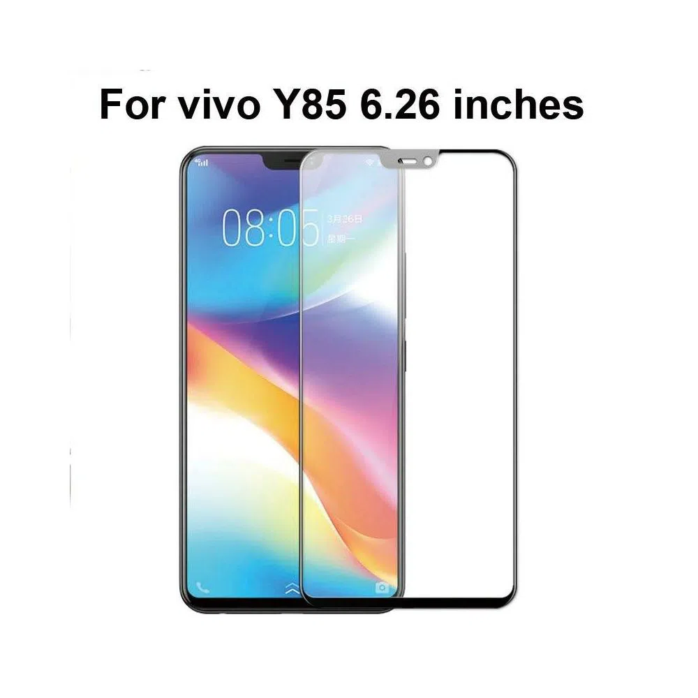 Vivo Y85 - 6D Tempered Glass Screen Protector - Transparent
