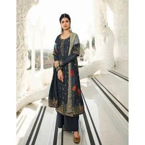 Weightless Georgette Party Wear Embroidered Designer Salwar Kameez Suits For Women