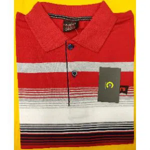 Half sleeve Cotton Polo shirt for men -red 