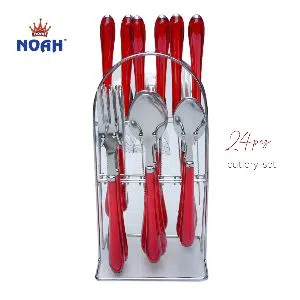 NOAH Stainless Steel 24 pcs Cutlery Set - Food grade - Spoon/Fork/Knife Set