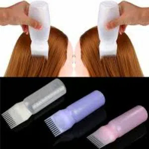 Multi-functional Hair Dyeing Treatment Oil Cream Shampoo Bottle Oil Coloring Dispensing Applicator Brush Tip Tool