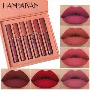 Handiyan 6 Pieces Matte Lip Gloss Set Liquid Lipstick