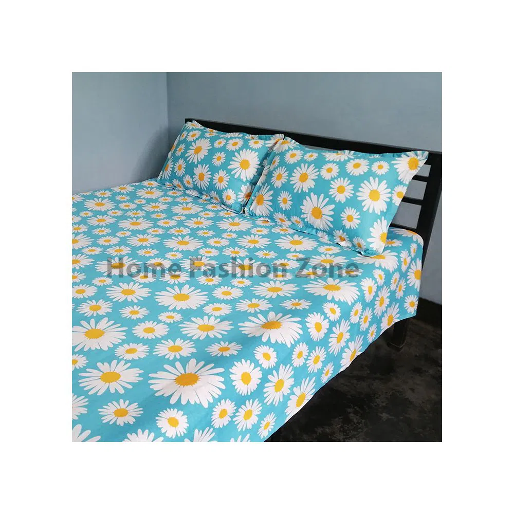 Cotton Bed Sheet With Pillow Cover-pest 
