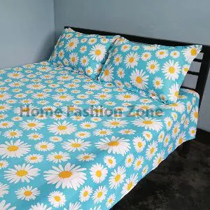Cotton Bed Sheet With Pillow Cover-pest 