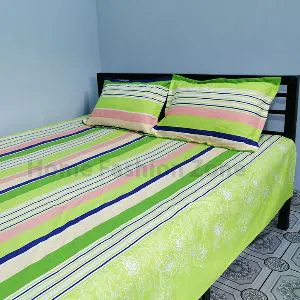Cotton bed sheet with pillow cover 
