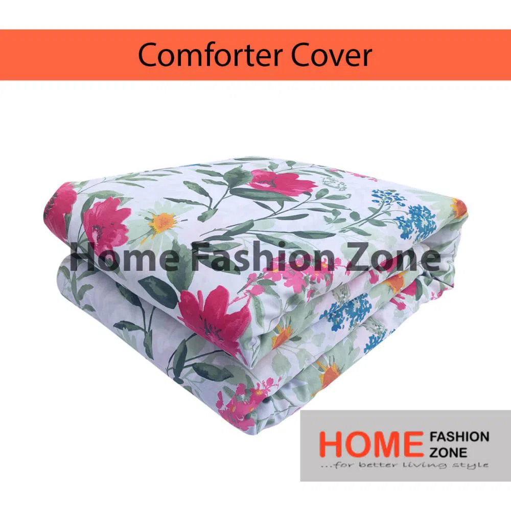 Home Fashion Zone King Size Cotton Comforter Cover
