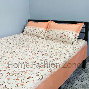 Cotton Bed Sheet With Pillow Cover