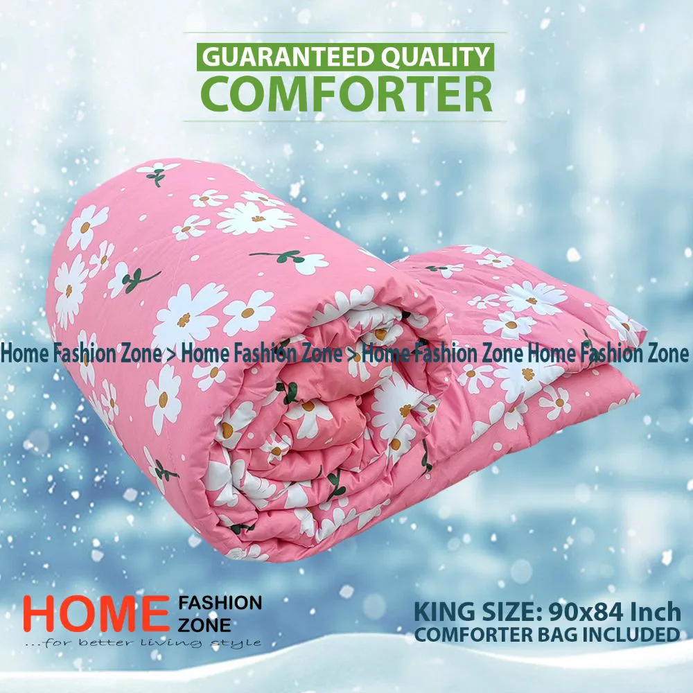 King Size Comforter Blanket for Winter with Zipper Bag