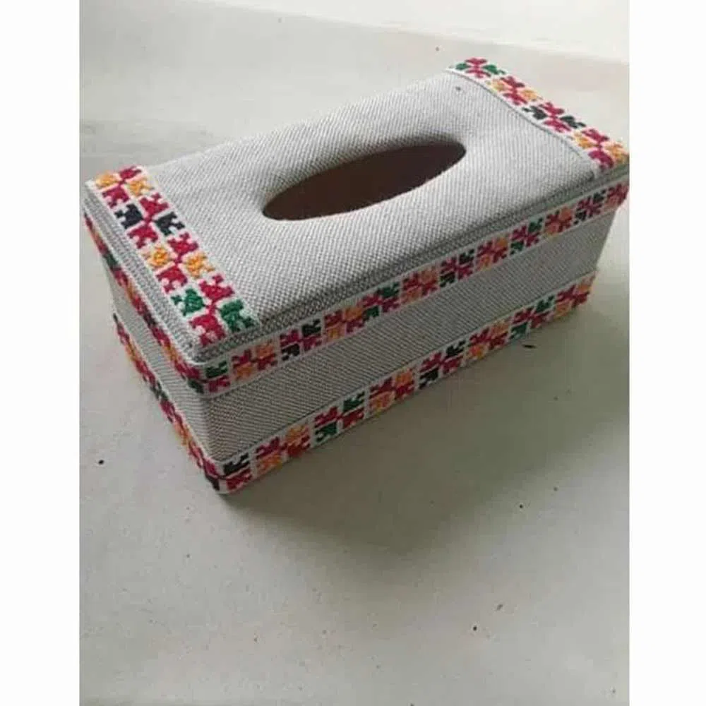 Jute Tissue Box