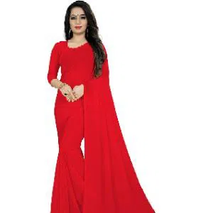 Soft Georgette Sharee (Red)