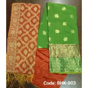 Indian Handloom Katan 4Pcs for Women (BHK-003)