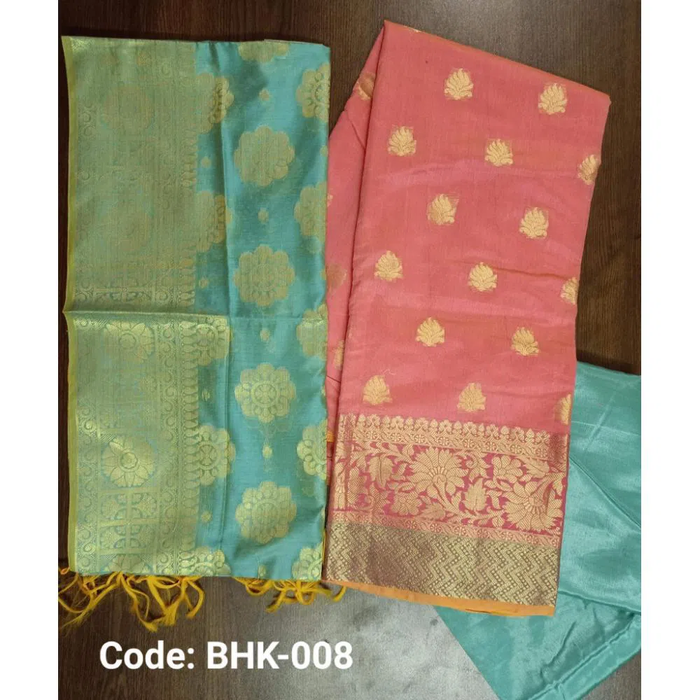Indian Handloom Katan 4Pcs for Women (BHK-008)
