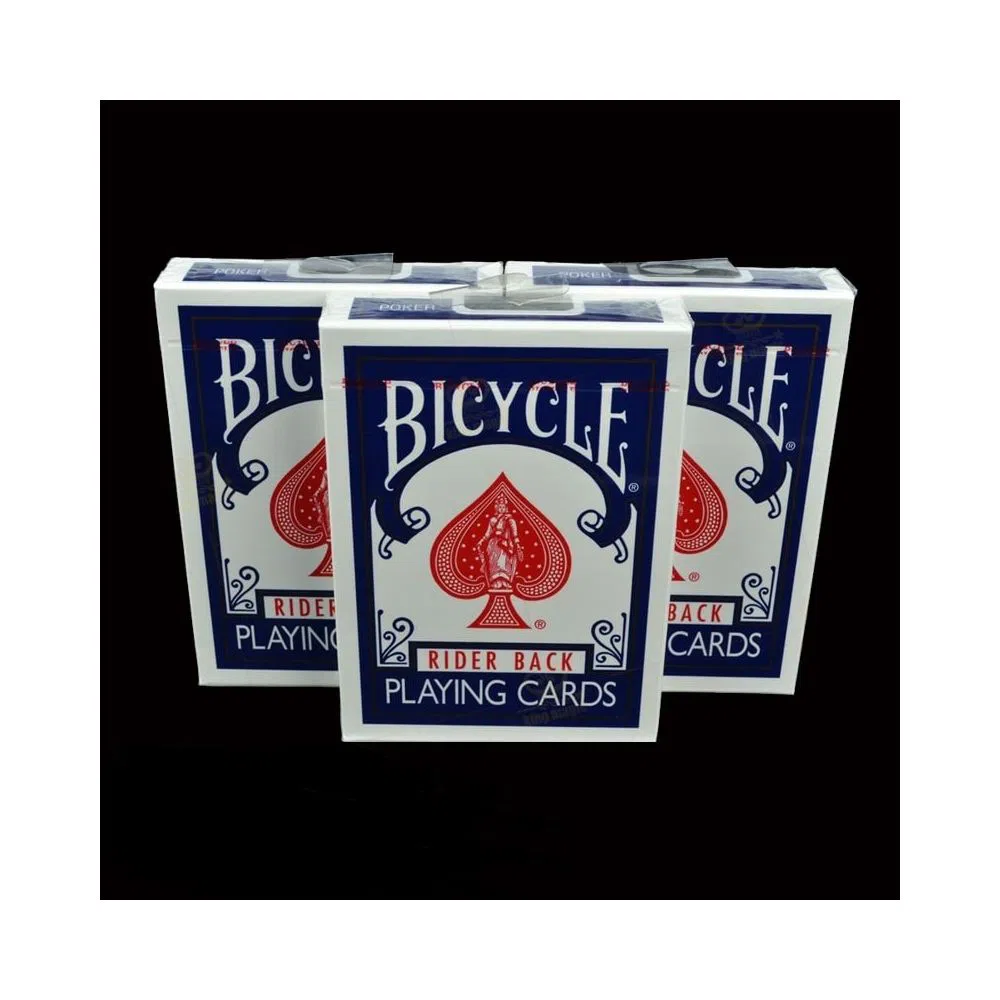 Bicycle rider back Playing Cards deck red and blue