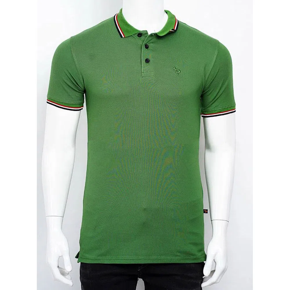 One Point Green Polo Shirt
