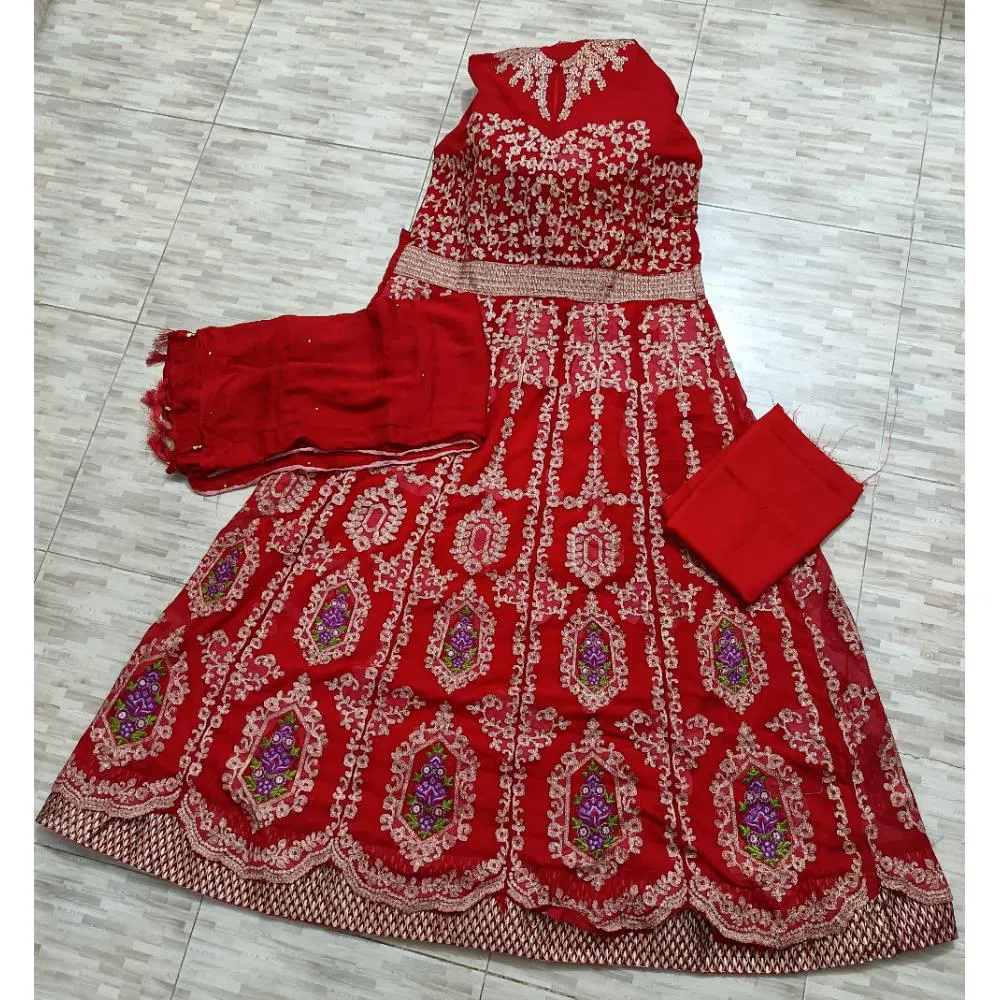 Semi Stitched Soft  Gown for women