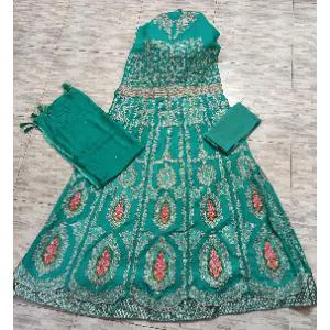 Semi stitched barbi  Gown for women
