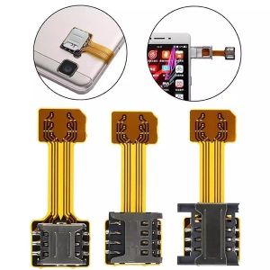 SIM Extender For All Hybrid Slot Phone to Use 2 SIM And Micro SD Card At a time -Yellow